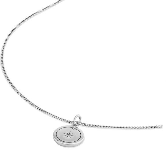 NWT Vincero Silver 925 North Star Celestial Pendant with Extender - Picture 12 of 17